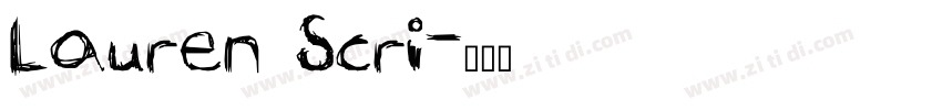 lauren Scri字体转换